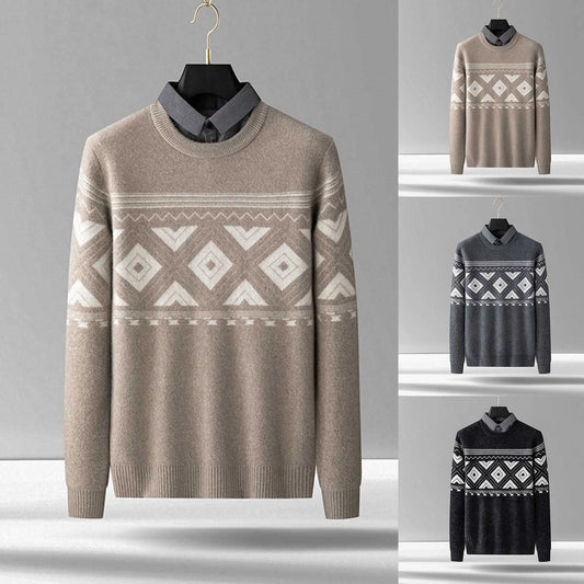 Mathis Sweater with Geometric Patterns