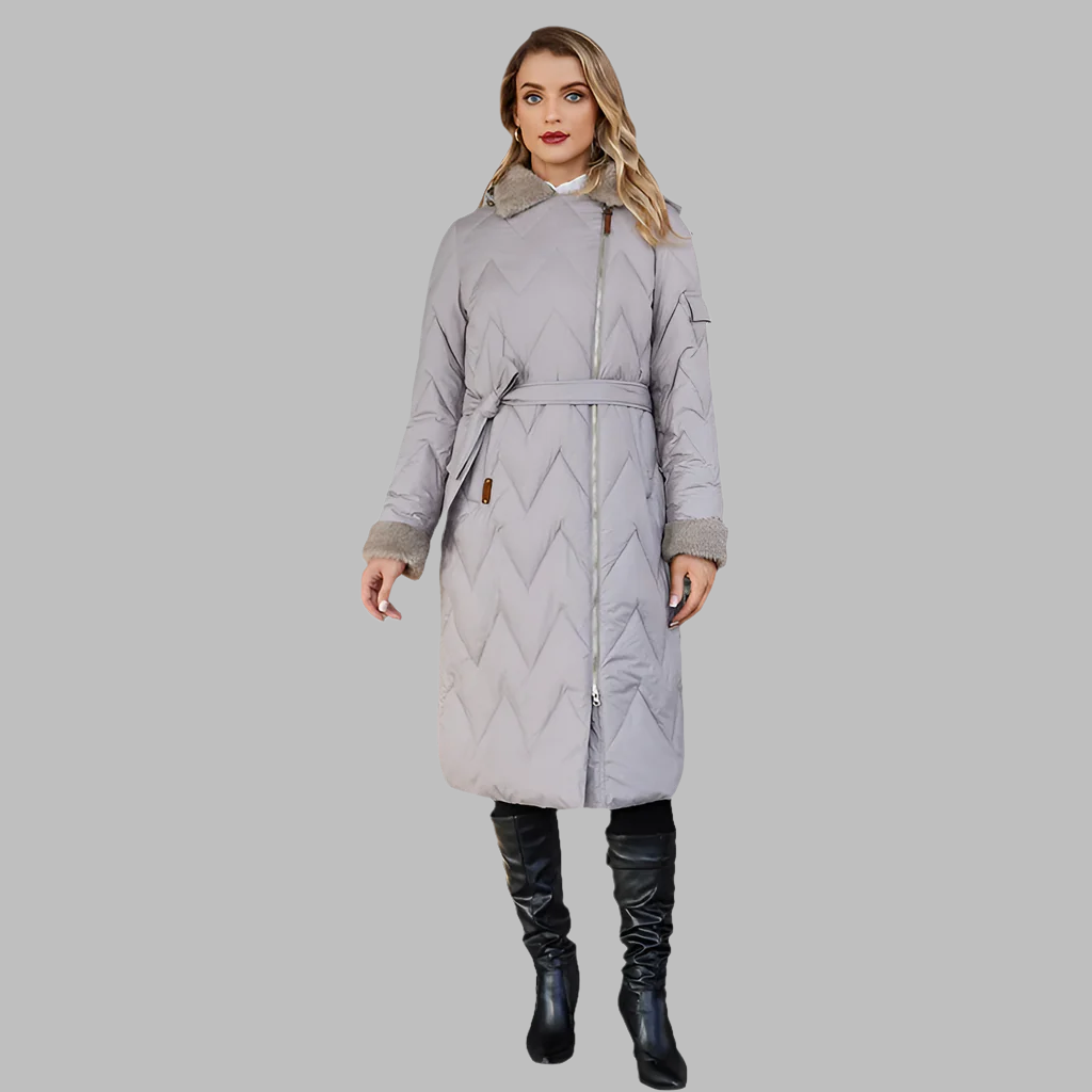 Rabia Long Length Parka with Fur Trim