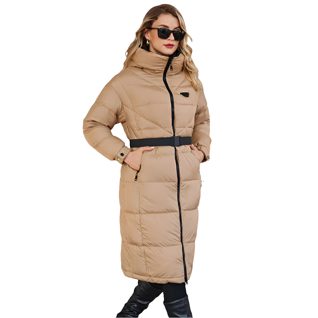 Long and warmth parka for women 