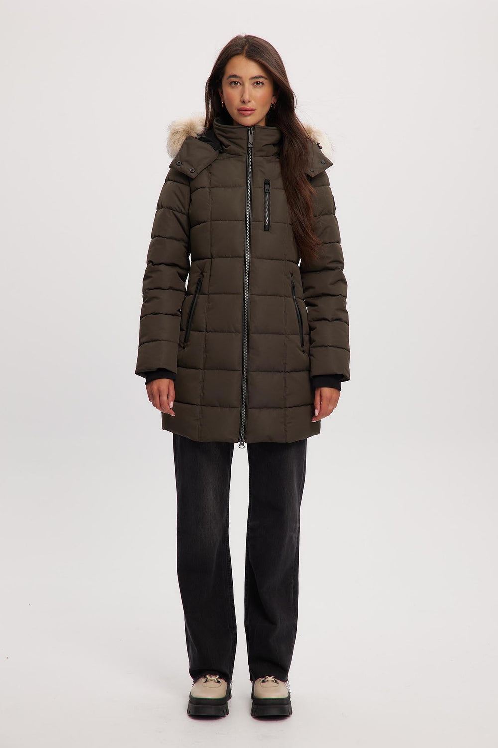 Hannah mid length parka