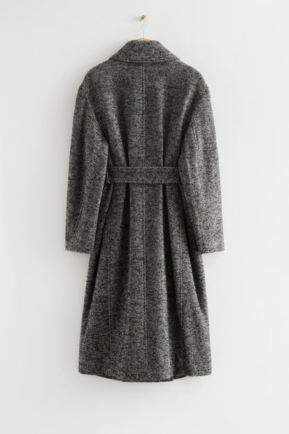 Lena-T Long Length Vegan Wool Coat