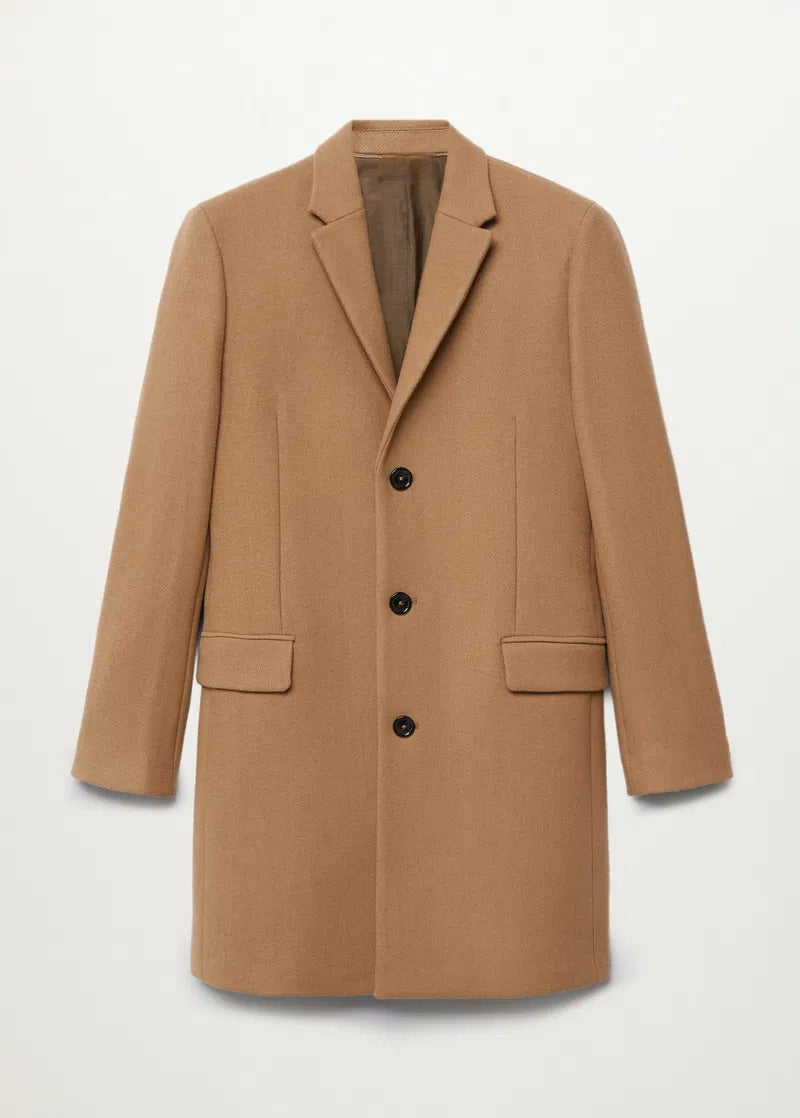 JEFREY LAPEL DOUBLE BREASTED COAT